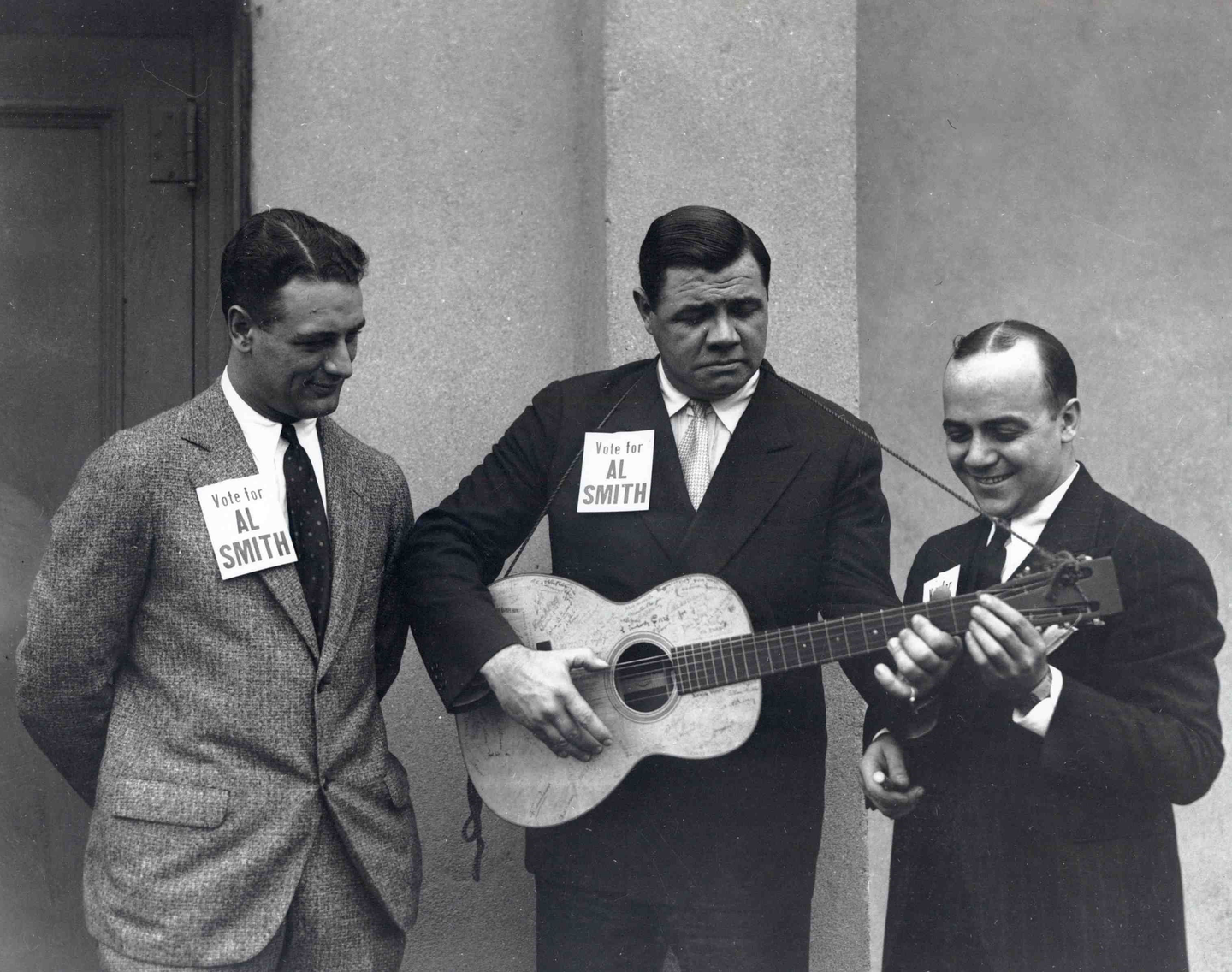 Babe & Lou with guitar